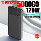 OnePlus 120w 50000mAh Power Bank 12w Portable Fast Charger External Battery Powerbank High Capacity Powerbank For Iphone Samsung