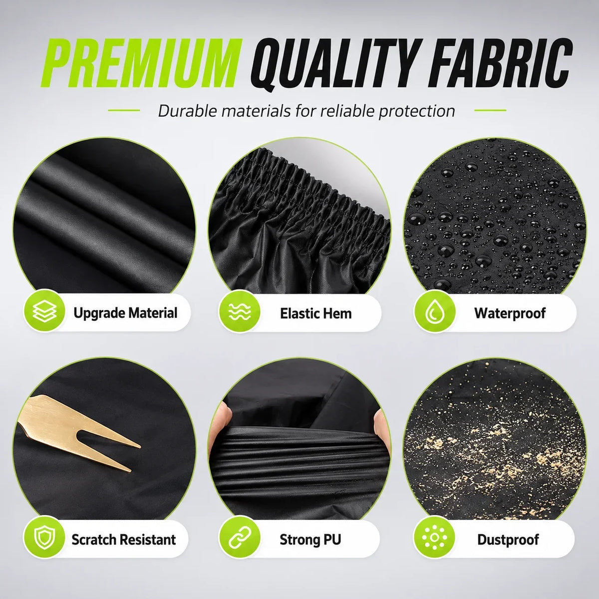 For TANK 500 Outdoor Full Car Cover With Zipper Snow Cover Sunshade Waterproof Dustproof Exterior Protection