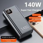 Lenovo 2027 Ultra Capacity 500000mAh PowerBank 140W Super Fast Charging CCC Portable Charger For IPhone Samsung batería portátil