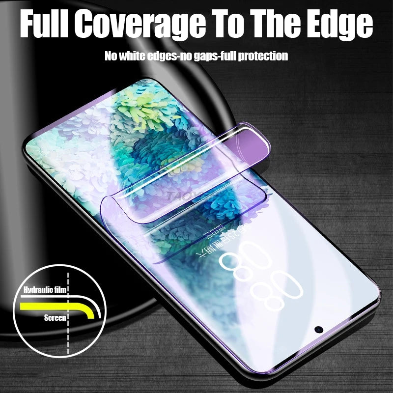 5Pcs Hydrogel Film For Samsung S26 S25 Ultra S24 S23 S22 Plus S21 Ultra S20 FE Full Screen Protector For Galaxy S25+ S24+ S23+