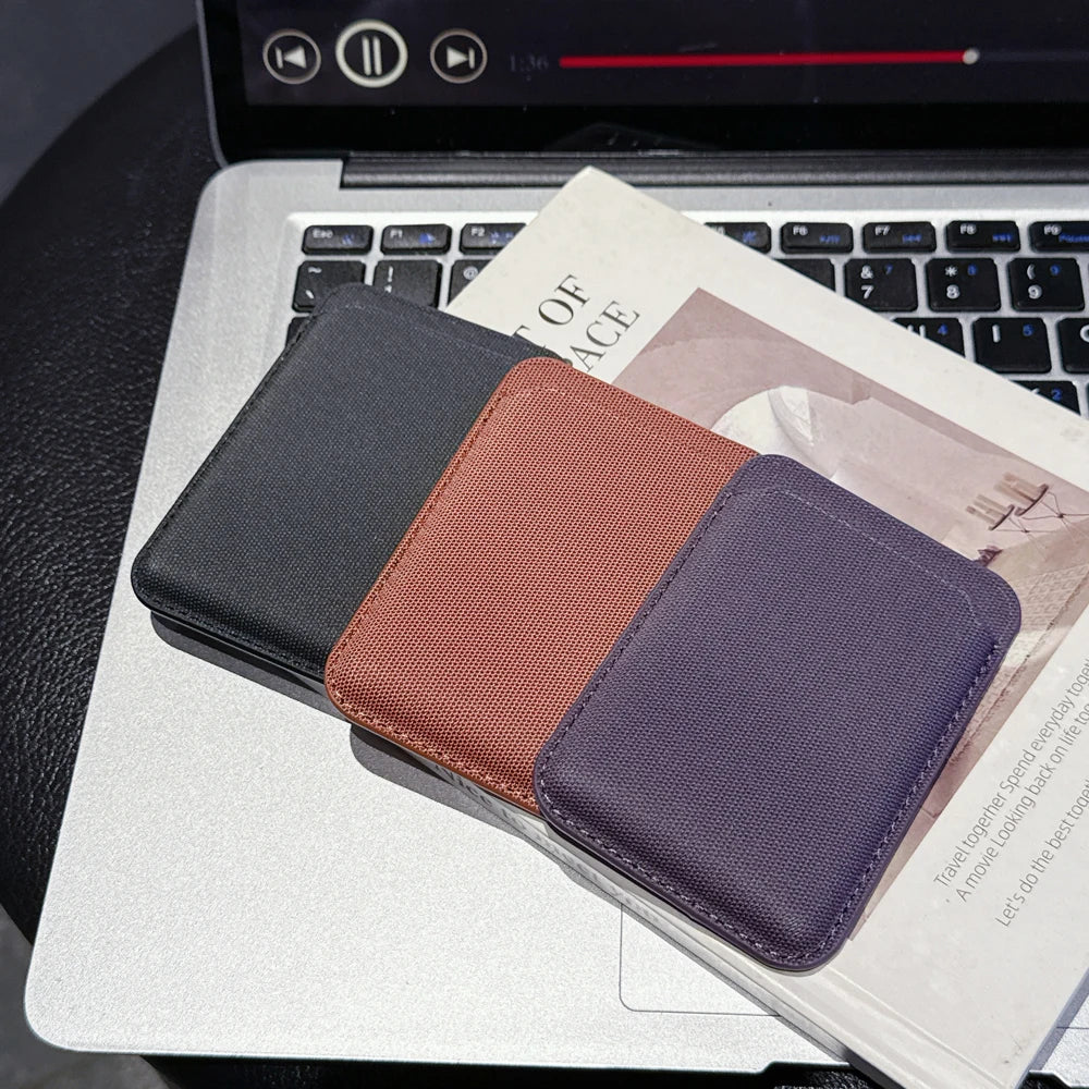Magnetic Techwoven Wallet Case iPhone 16 17 Pro Max 14 15 Plus Samsung S25 S26 Ultra For Magsafe Card Holder Macsafe Card Slots