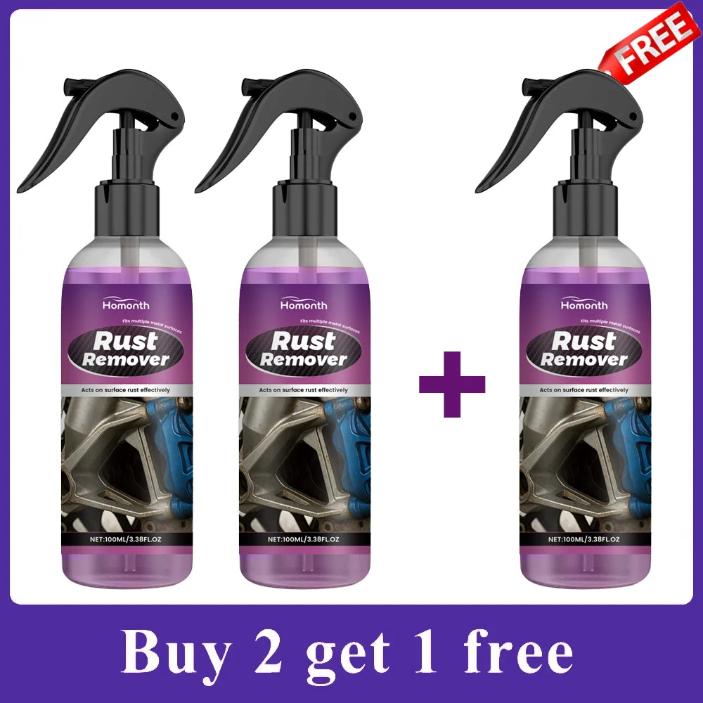 Automotive Exterior Rust Remover Spray Remove Iron Dust Residue Protect Car Paints Metal Part Anti-Corrosion Waterproof Agent