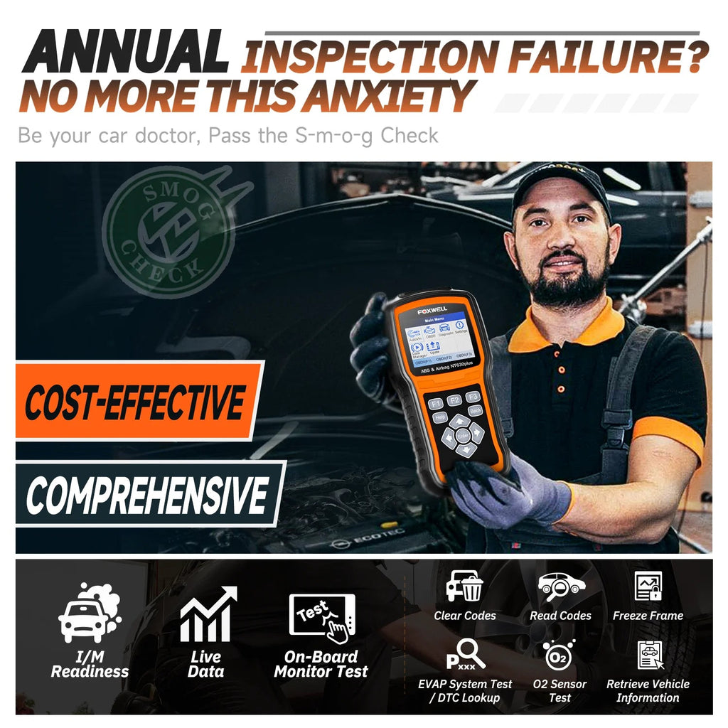 FOXWELL NT630 Plus OBD2 Automotive Scanner Engine Check ABS SRS EPB OIL SAS Calibration OBD2 Code Reader Car Diagnostic Tool Car Mobile World