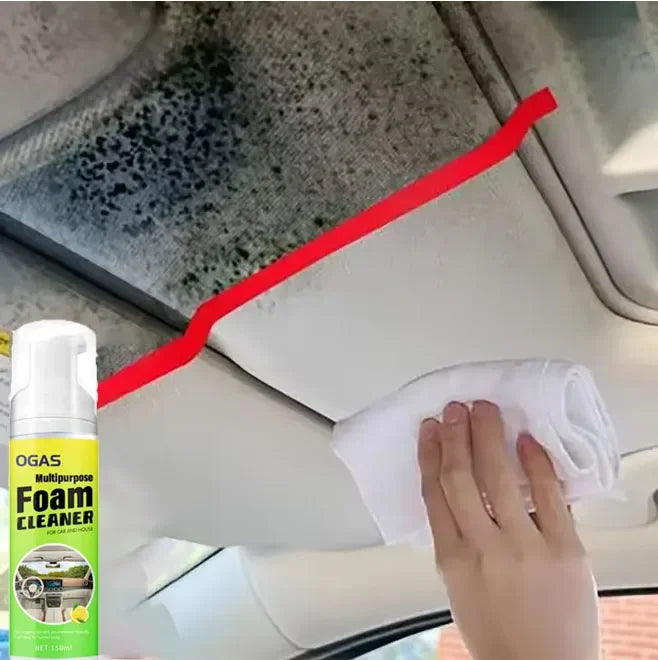 Car Interior Cleaner Agent Ceiling Cleaner Leather Flannel Woven Fabric Water Free Multipurpose Auto Dash Cleaning Tool 120ML