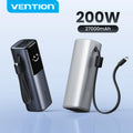 Vention 27000mAh Power Bank 200W PD Fast Charger for MacBook Laptop Portable Powerbank External Battery for iPhone 17 Samsung 26
