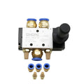 4H210-08 5/2 Way Pneumatic Air Hand Lever Operated Valve Manual Control 2 Position 3 5Port Push-Pull 3H210-08