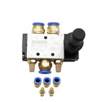 4H210-08 5/2 Way Pneumatic Air Hand Lever Operated Valve Manual Control 2 Position 3 5Port Push-Pull 3H210-08
