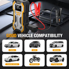 7000A Jump Starter with Air Compressor Portable Car Battery Booster (9.0 Gas/6.5L Diesel) with 160PSI Auto-Shutoff Tire Inflator