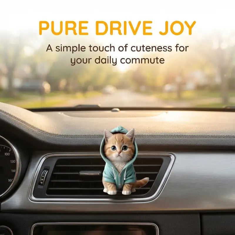 Cat Car Air Freshener Vent Clip Cute Animal Shape Long Lasting Perfume Interior Accessories for Vehicle Dashboard Decoration