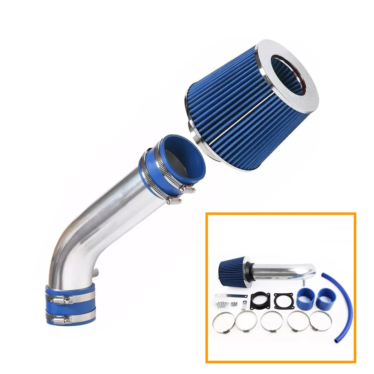 High-Flow 3 Inch Cold Air Intake System with Filter – For 2003-2006 Infiniti FX35/G35, Nissan 350Z 3.5L V6