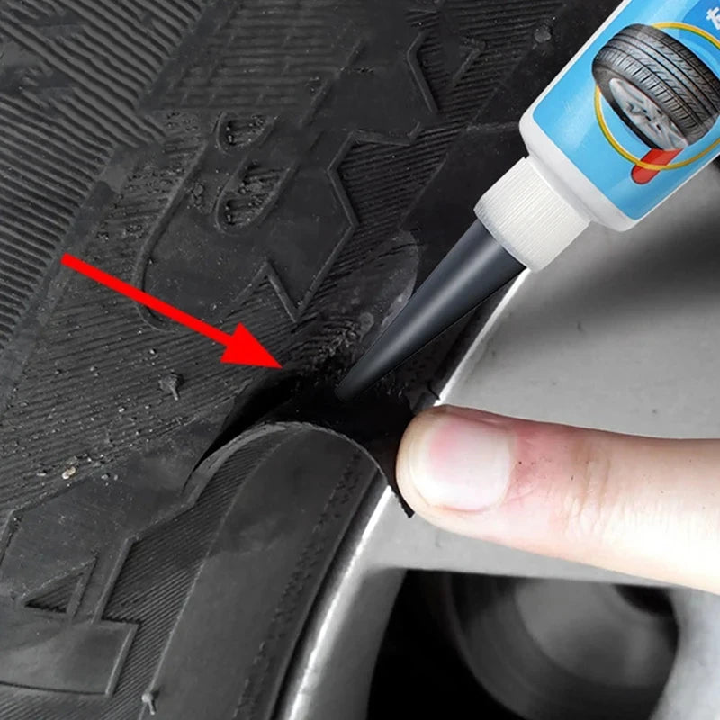 1/2Pcs Tire Repair Black Glue Liquid Strong Rubber Wear-resistant Non-corrosive Adhesive Instant Bond Leather'].,]// CM World