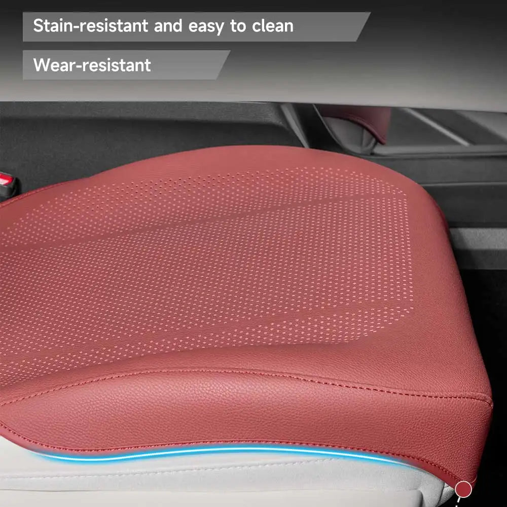 Universal Car Seat Cushion Leather Thin Breathable Hole Summer Car Seat Cover All Seasons Automotive Interior Parts