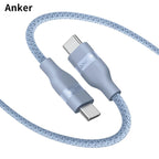Anker A82E2 USB C to USB C Cable 240W Upcycled Braided Fast Charging Cord 3ft 6ft Optional for iPhone 16 Pro Series