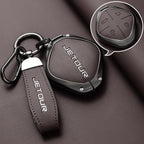 Zinc Alloy Car Key Case Fob for Chery Jetour Dashing IDM I-DM X-1 Plus DTC 2022 2025 Keychain Remote Cover Bag Shell Accessories