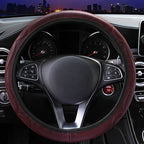 [FE] [FE] Universal Auto Car Steering Wheel Cover Leather Breathable Anti-slip 38cm