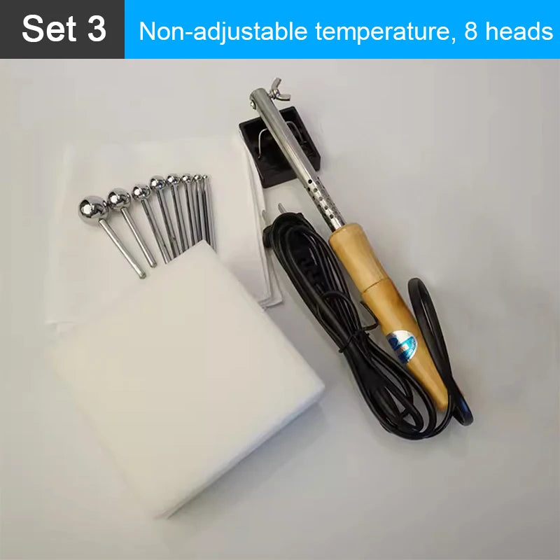 Fabric Flowers Ironing Tool Set 8-18 Heads Soldering Iron 220V/110V DIY Artificial Flower Making Tool Ironing Machine CM World