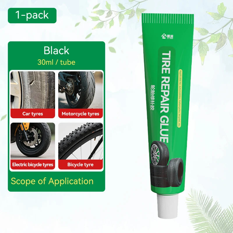 Tire Repair Glue Waterproof & High Temperature Resistant Black Sealing Waterproof And High-Temperature Resistant Repair Adhesive CM World