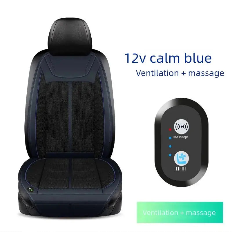 12V Universal Cooling Ventilation Seat Cover Car Seat Cover Summer Driving Breathable Seat Cover Cooling Pad Auto Accessories Car Mobile World