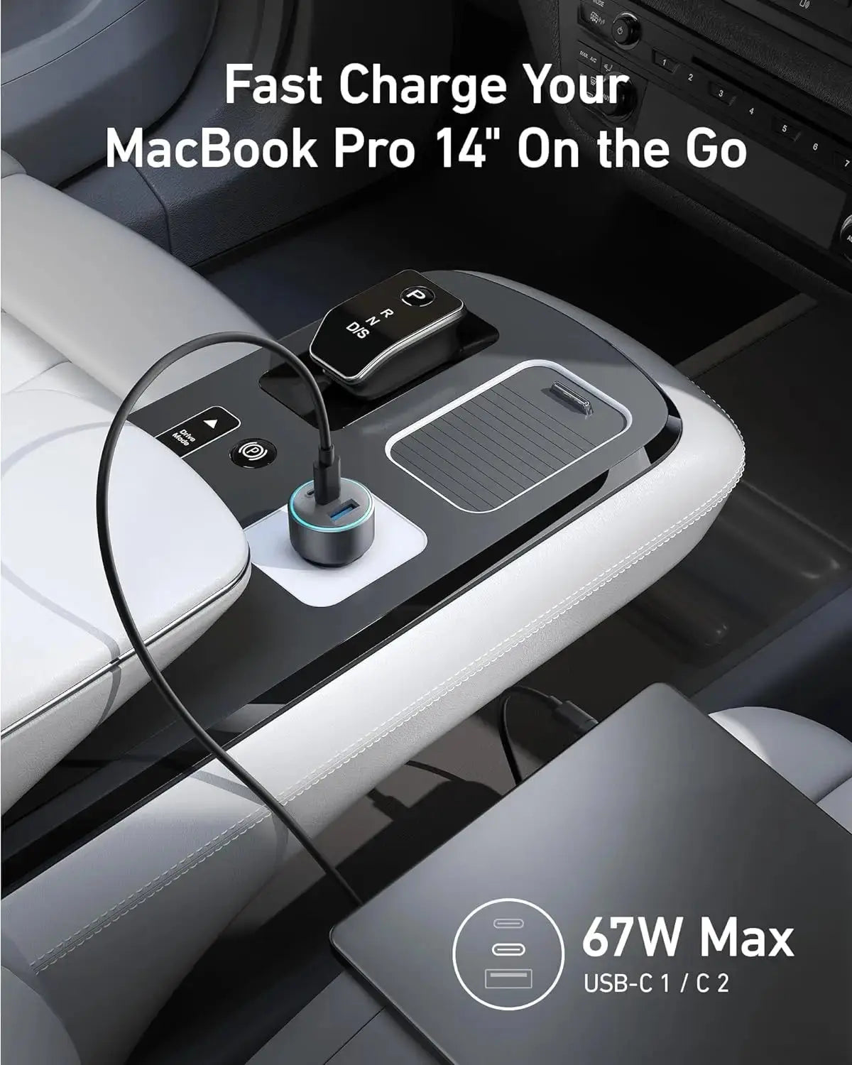Anker USB-C Car Charger,2C1A iPhone 16 Car Charger, 67W 3-Port Compact Fast Charger, 335 Car Adapter with PIQ 3.0 for iPhone Car Mobile World