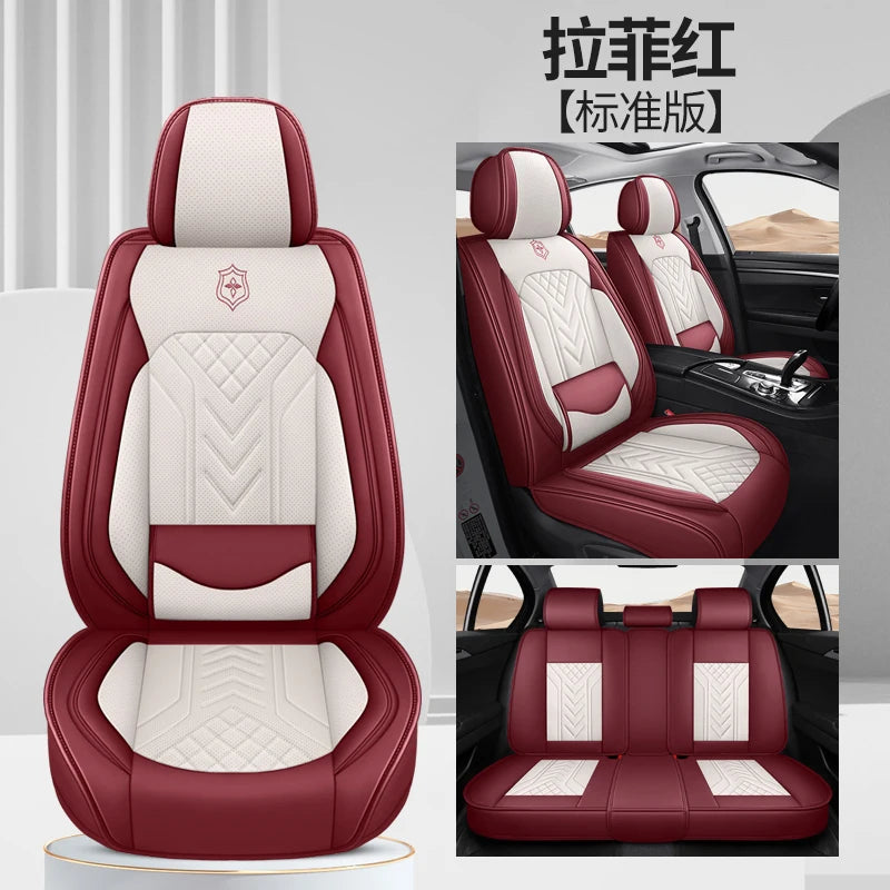 Five-Seat Universal Car Seat Covers with Built-In Lumbar Support Comfortable Multiple Colors Available CM World