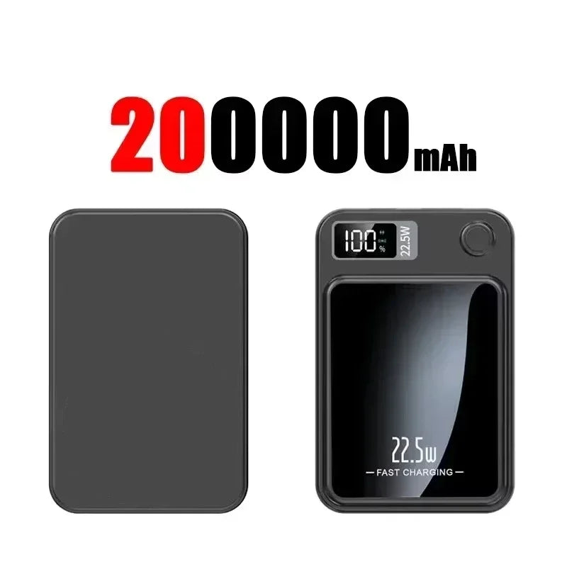 Lenovo Magnetic Wireless Power Bank 500000mAh PD22.5W Large Capacity Fast Charging External Battery For iPhone Huawei Samsung Car Mobile World