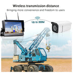 Lastbus Tower Crane Wireless Camera 1080P 30x Optical Zoom 10.1" IPS Screen DVR Monitor For crane/tower crane/forklift/Trailer Car Mobile World