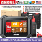 ANCEL V6 PRO+ HD Bidirectional Active Test Heavy Duty Truck Car Diagnostic OBD2 Scanner Tool Key programming ECU Coding Tool