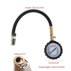 Tire Pressure Gauge Professional Rapid Air Down Tire Deflator Pressure Gauge Tire Air Down Tool Inflating Tube Hose Deflation CM World