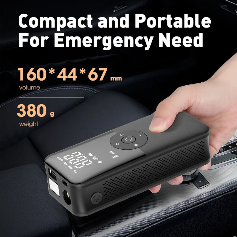 CARSUN Rechargeable Air Pump Tire Inflator Portable Compressor Digital Cordless Car Tyre Inflator For Bicycle Balls CM World