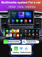 XIMA Universal 2din 7inch IPS Touch Screen Carplay Android Auto Car Radio Bluetooth FM Auxiliary Input Car Multimedia Player CM World