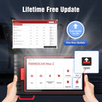 Thinktool Thinkscan Max 2 All System Vehicle Diagnostic OBD-II Scanner 28 Hot Resets Professional Automotive Scan Tool Car Mobile World