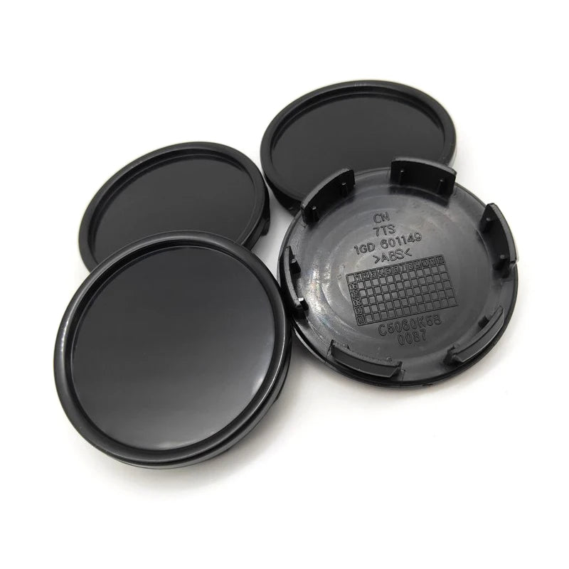 New！4Pcs/Lot 58MM ABS Blank Wheel Center Cap Hub Cover Car Wheel Rims Center Hub Caps Car Styling Tire Accessories