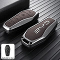Stylish Zinc Alloy Key Case For BYD Atto 3 Han Tang Song Yuan Smart Car Remote Key Cover Shell Anti‑Scratch Keychain