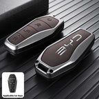 Stylish Zinc Alloy Key Case For BYD Atto 3 Han Tang Song Yuan Smart Car Remote Key Cover Shell Anti‑Scratch Keychain
