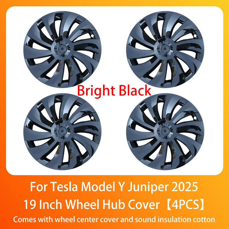 Wheel Hub Cap For Tesla Model Y Juniper 2025+ Car Replacement Wheel Cap 19 Inch Performance Automobile Hubcap Cover Accessories CM World