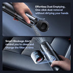 Baseus A5 Air Car Vacuum Cleaner 2-in-1 Powerful Wireless Cleaner Strong Suction Handheld Car Cleaning Portable Home Appliance Car Mobile World