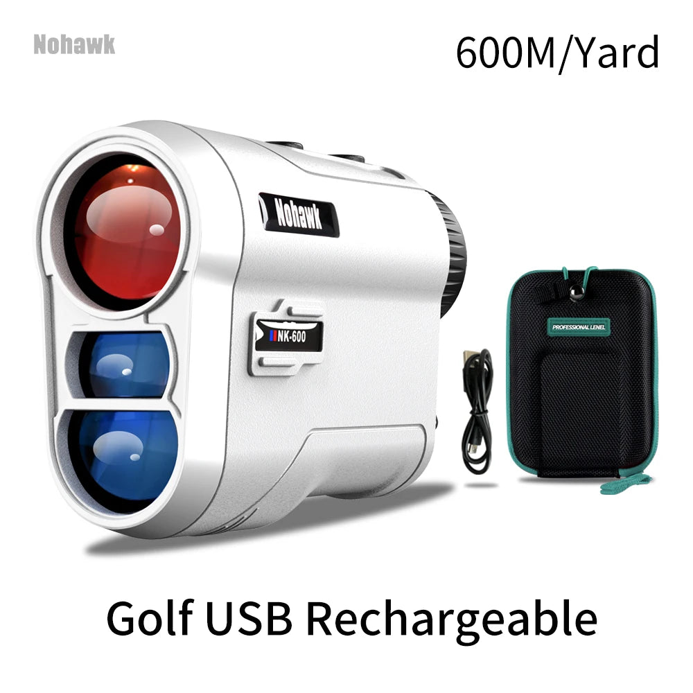 Nohawk 600M 1000Y Golf Laser Rangefinder for Hunting Range Finder With Slope Compensation for Golfer Monoculars Distance Meter CM World
