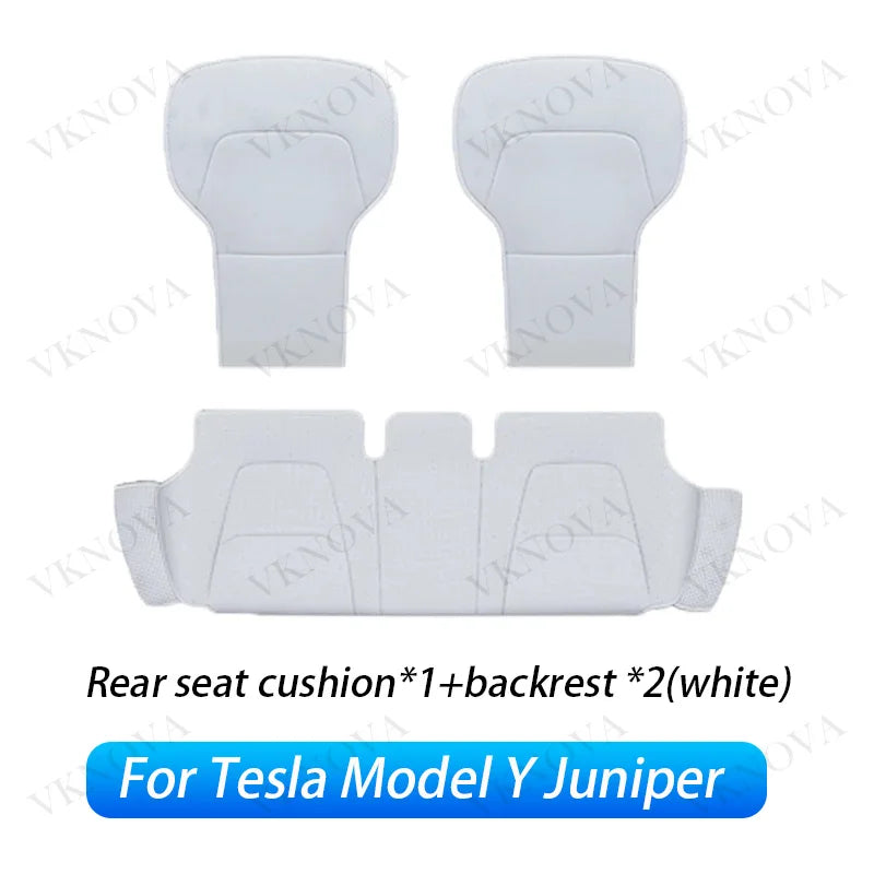 For Tesla New Model Y Juniper 2025 2026 Car Seat Cover Nappa Leather & 8 Grade Anti Fouling Wholesale Price Interior Accessories CM World