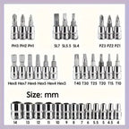 46pcs 1/4 Inch Drive Socket Set for Motor Ratchet Wrench Set Motorcycle Tool Kit, Bit Socket Wrench Set Metric Mechanic Tool Set CM World