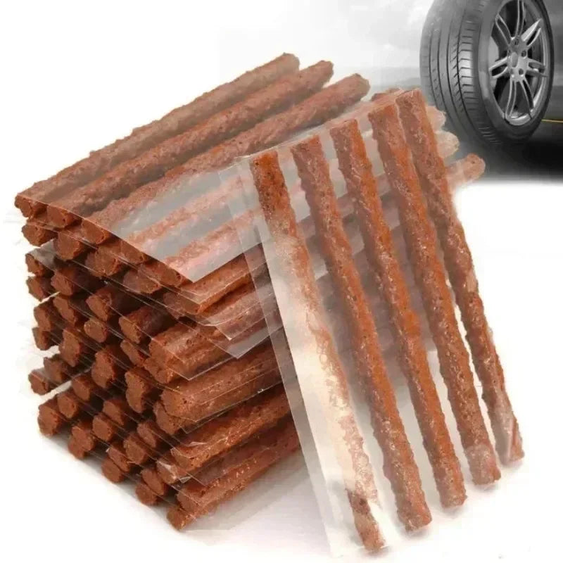 Car Tire Repair Tool Tubeless Tyre Repair Kit with Rubber Strips Studding Tool Puncture Plug Garage Tools for Motorcycle Trucks
