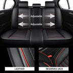 Universal Car Seat Covers for Most Sedans SUVs, Leather Waterproof Airbag Safe, Comfortable Breathable Easy-Clean, Best Gifts