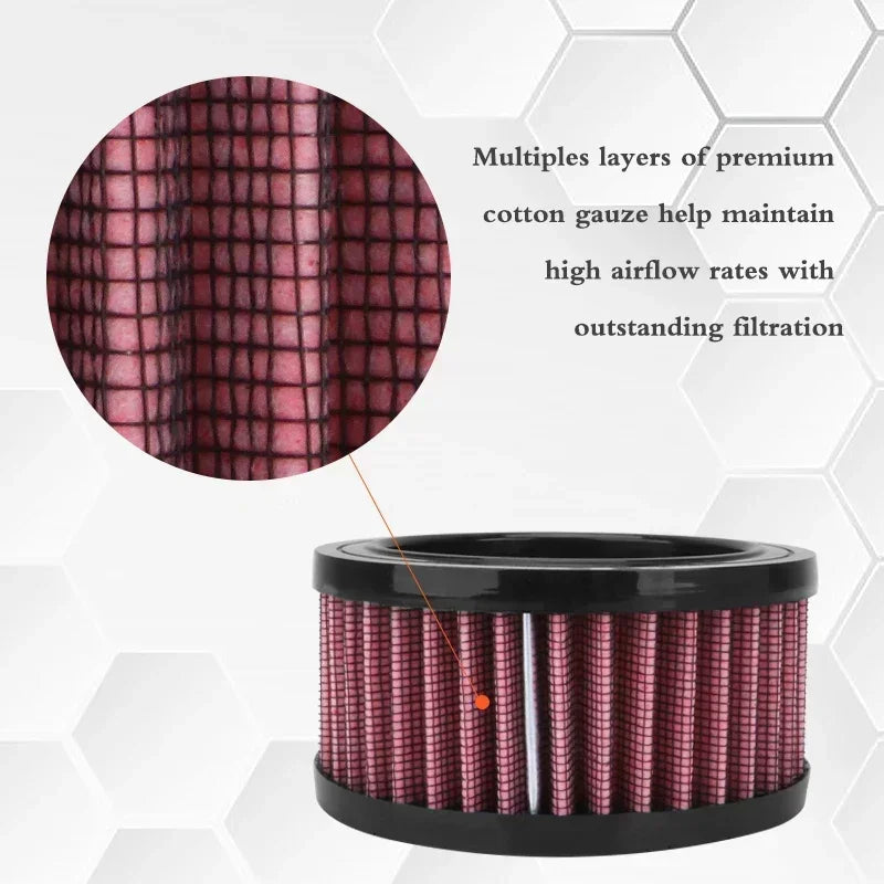 Motorcycle Accessories Air Filter Cleaner Red Replacement Intake Element Universal For Harley Sportster XL 883 1200 48 2004-up CM World