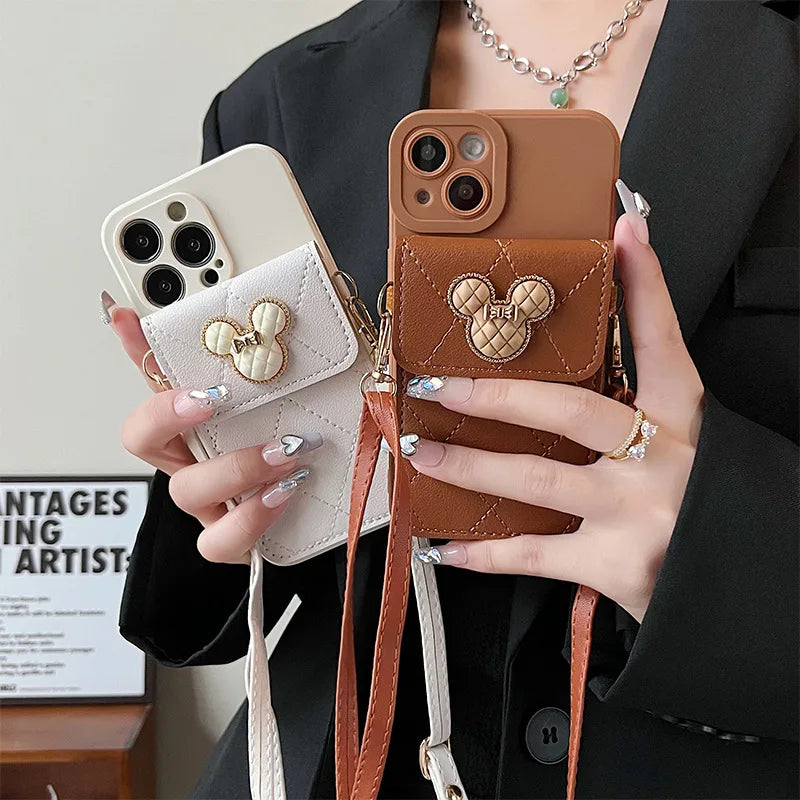 Crossbody wallet card case protective case for iPhone13 14 15 16 11 12Pro max phone case Apple drop case for iPhone 17 Pro Max