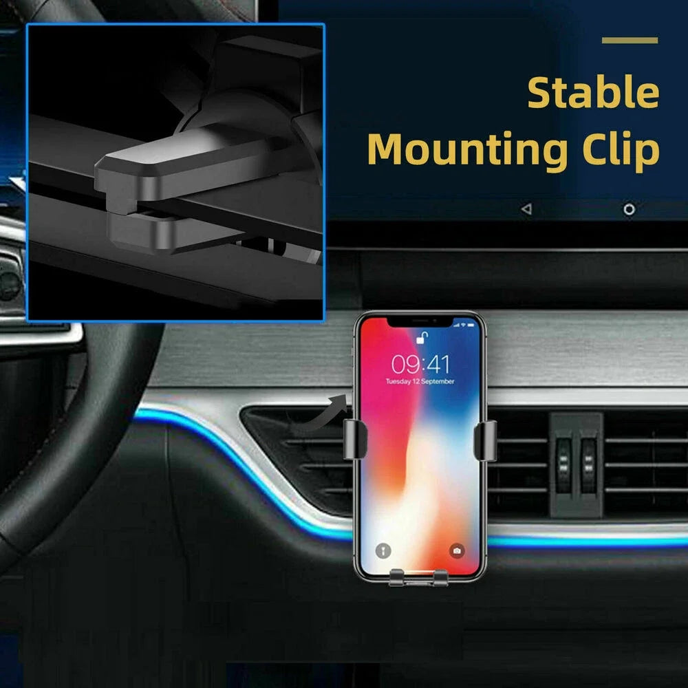 Universal Gravity Mobile Car Phone Holder Car Air Vent Mount Cradle Bracket CellPhone Stand Support For iPhone For Samsung etc. CM World