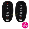 Car 5 Buttons Remote Key Case Keychain Shell Fob For 2020 2021 2022 Hyundai Palisade Elantra Silicone Key Holder Cover CM World