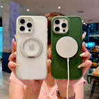 Cover For iPhone 17 pro case 17 Pro Max Case with 360° Rotatable Matte Magnetic Ring Hidden Stand Drop-Proof Protection