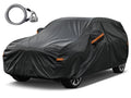 Kayme 210T Lock Zipper Car Cover Waterproof All Weather Sun Uv Rain Protection Outdoor Universal Fit SUV/Sedans/Hatchbacks Car Mobile World