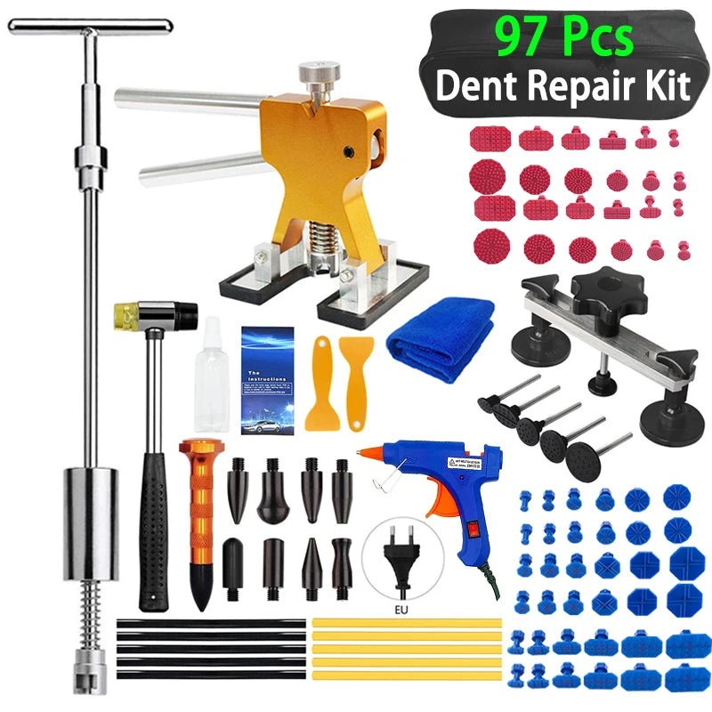 Car Body Paintless Dent Repair Tools Dent Repair Kit Auto Hail Pit Dent Puller Glue Puller Tabs Removal tools for auto workshop
