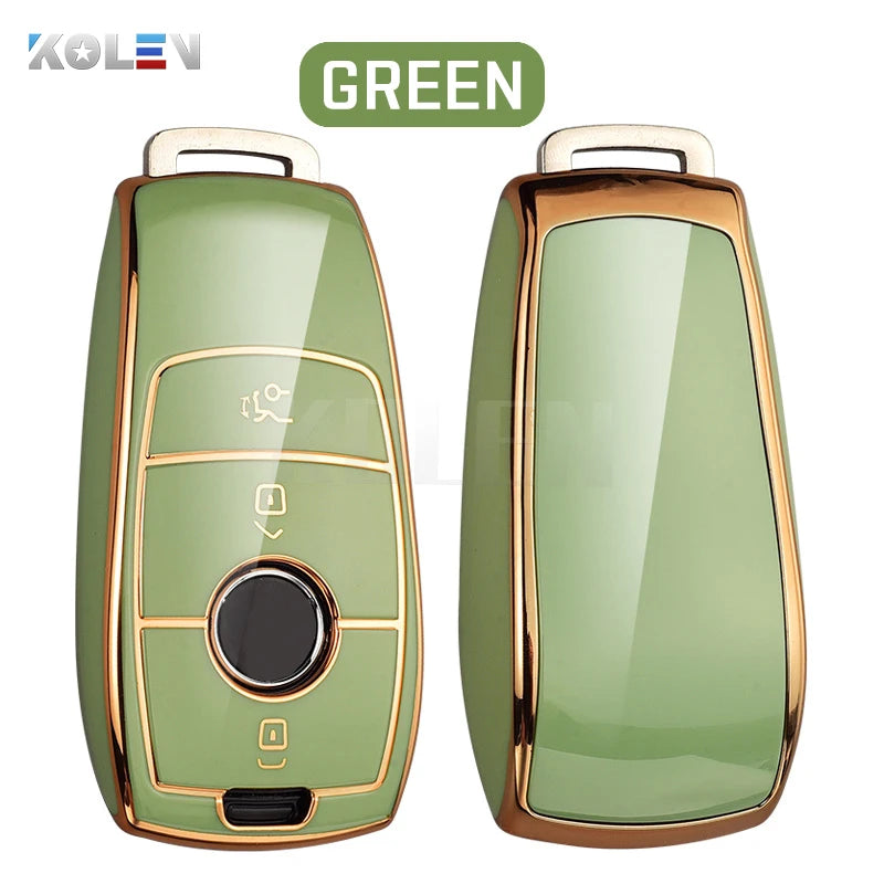 Fashion TPU Car Remote Key Case Cover Shell For Mercedes Benz A C E S G Class GLC CLE CLA GLB GLS W177 W205 W213 W222 X167 AMG CM World
