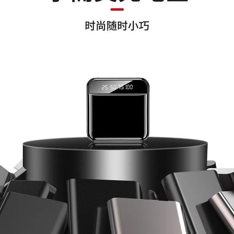 300000mAh Mini Power Bank Portable Charger Mirror Screen LED Digital Powerbank External Battery for iPhone Xiaomi Huawei Samsung